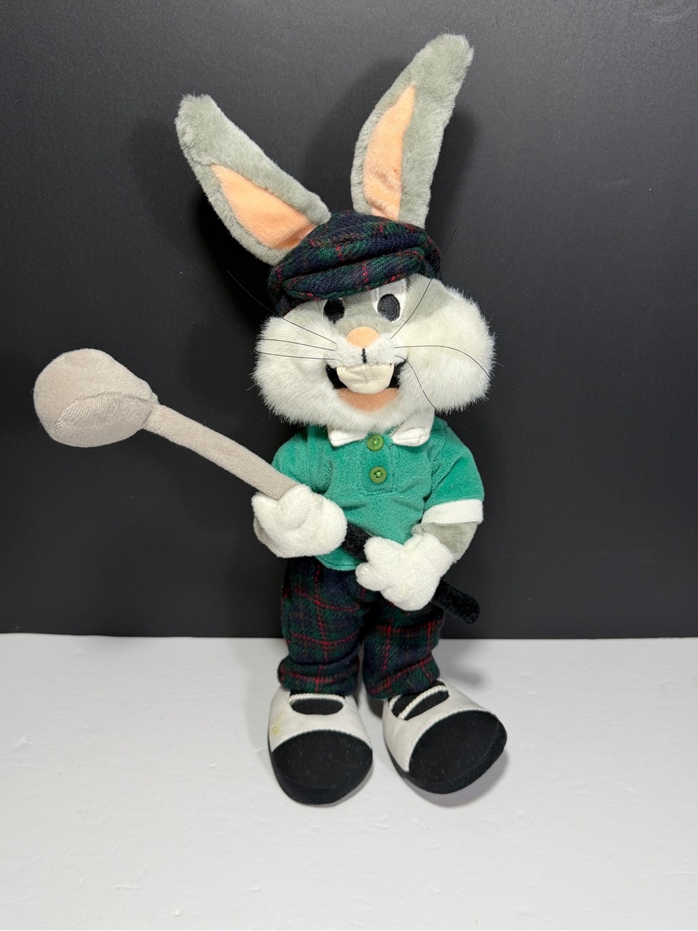 Bugs Bunny Golf Looney Tunes Plush Posable Standing Warner Bros Studio 1997